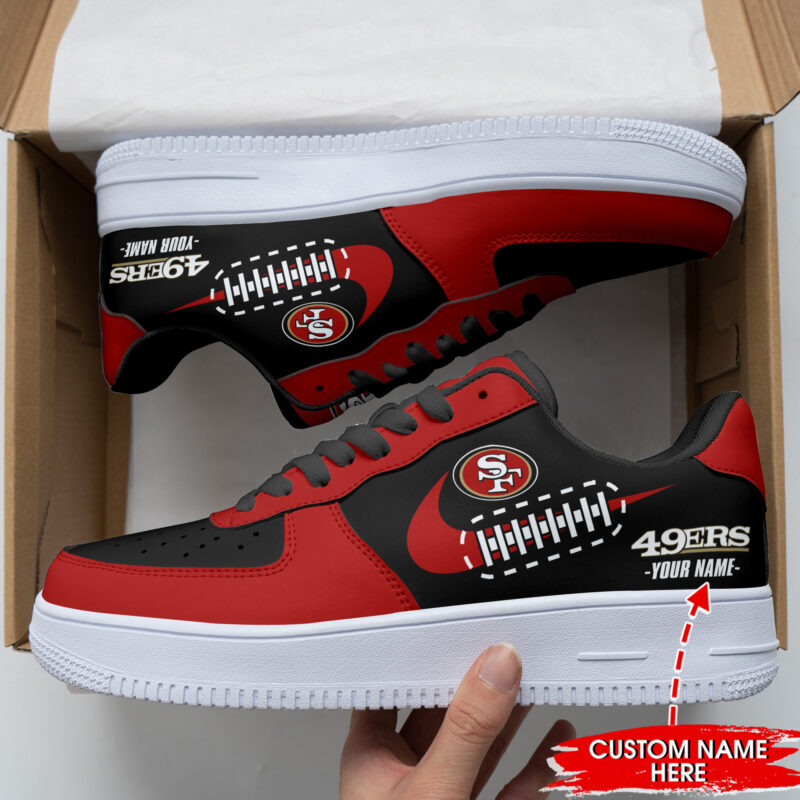 Sportswearmerch San Francisco 49ers NFL Personalized AF1 Shoes For Fan - Sportswearmerch