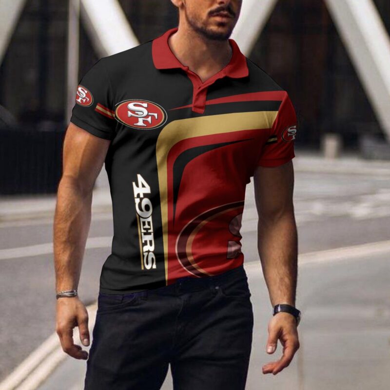 Sportswearmerch San Francisco 49ers NFL Polo T-Shirt For Fan - Sportswearmerch