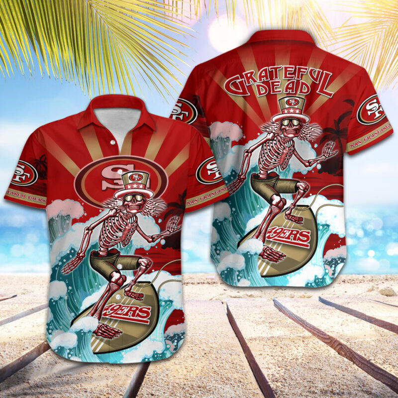 San Francisco 49Ers Button Shirt Bg872