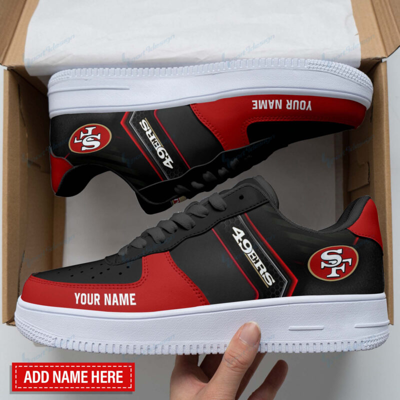 Sportswearmerch San Francisco 49ers NFL Personalized AF1 Shoes For Fan - Sportswearmerch