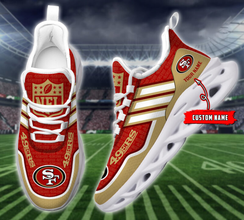 San Francisco 49ers Sport Shoes Custom Name V35