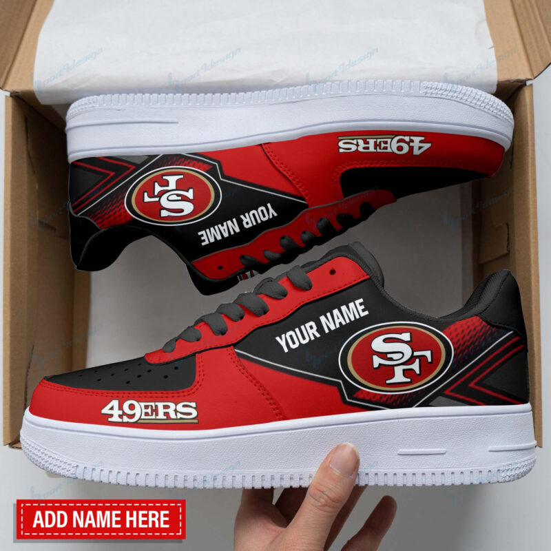 Sportswearmerch San Francisco 49ers NFL Personalized AF1 Shoes For Fan - Sportswearmerch