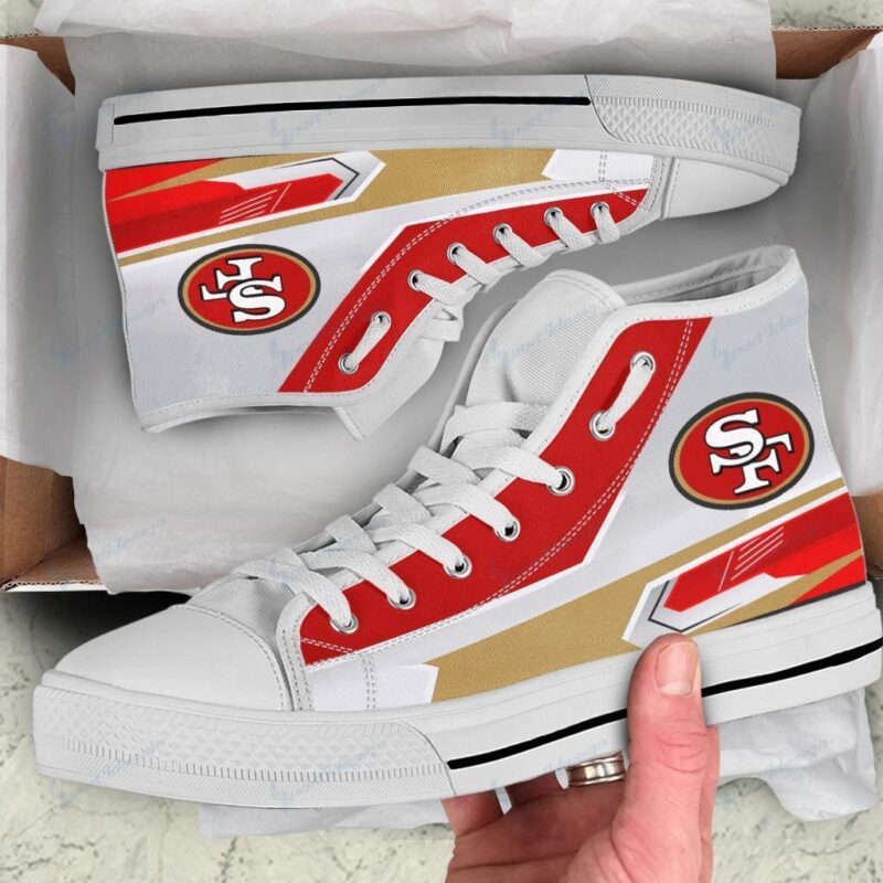 San Francisco 49ers High Top Shoes 013
