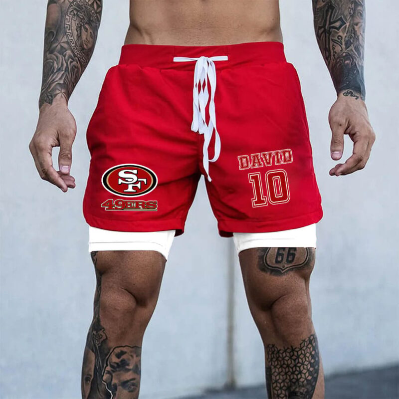 Sportswearmerch San Francisco 49ers NFL Personalized Sport Short Pants All Colors Gifts For Fan - Sportswearmerch
