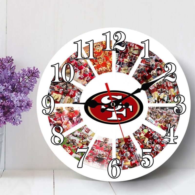 SF 49Ers Superbowl Champions Wall Clock Gifts For Fans - Sportswearmerch