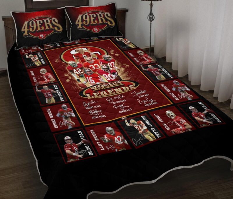 Sportswearmerch San Francisco 49ers NFL Legend Quilt Set For Fan - Sportswearmerch