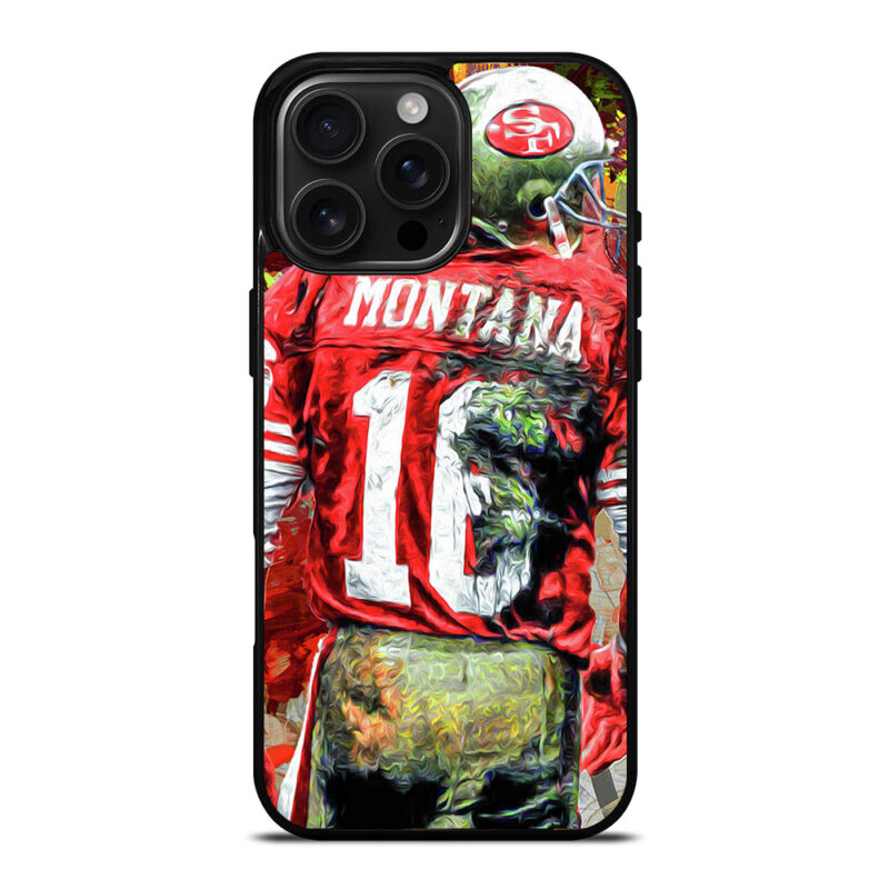 JOE MONTANA 49ERS ART iPhone 16 Pro Max Case Cover
