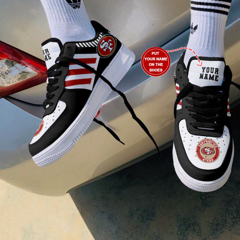 Sportswearmerch San Francisco 49ers NFL Personalized AF1 Shoes For Fan - Sportswearmerch