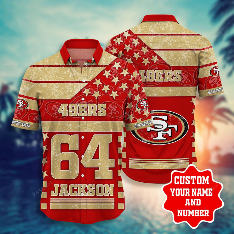 Sportswearmerch San Francisco 49ers NFL Personalized Button Shirt For Fan - Sportswearmerch