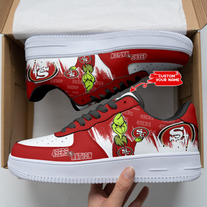Sportswearmerch San Francisco 49ers NFL Personalized AF1 Shoes For Fan - Sportswearmerch