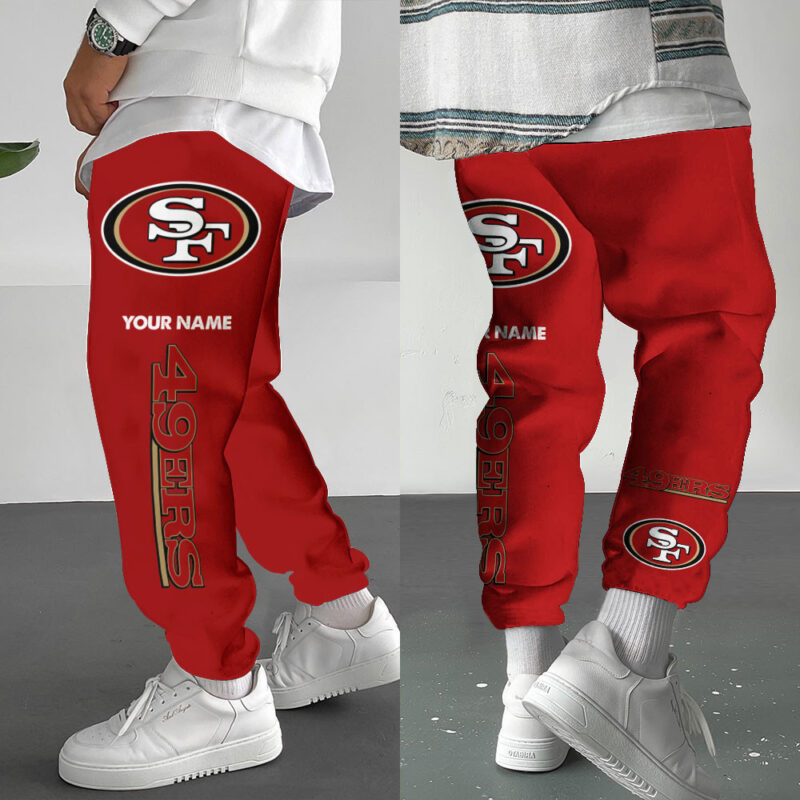 Sportswearmerch San Francisco 49ers NFL Personalized Special Long Pants Joggers Gifts For Fans - Sportswearmerch