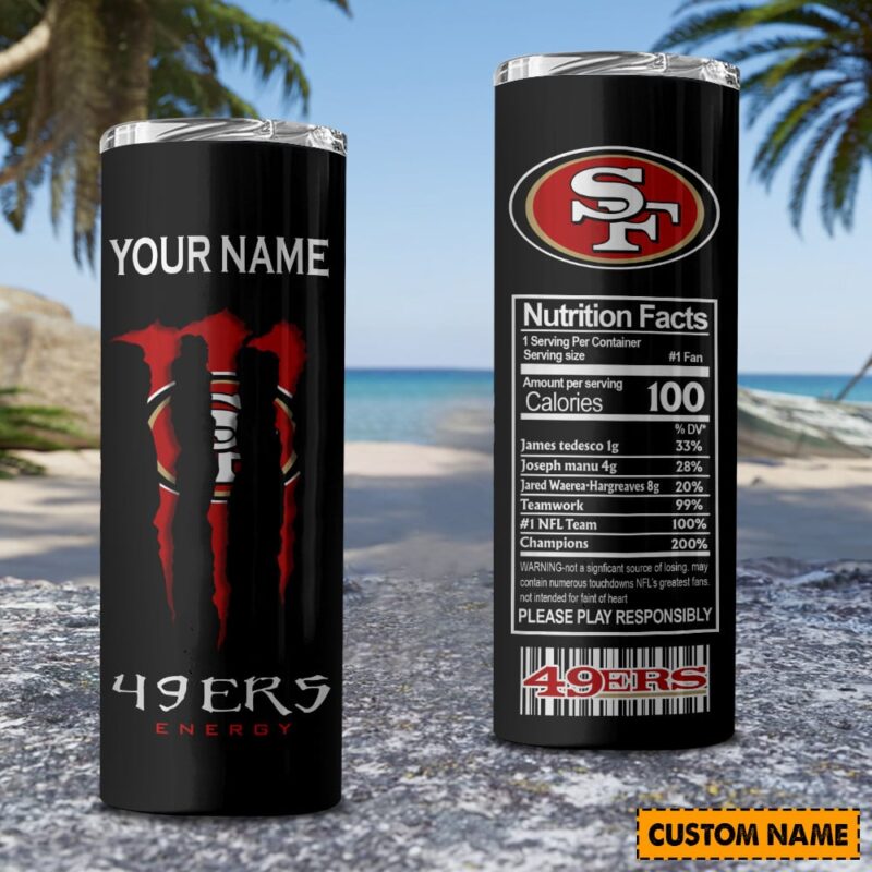 Sportswearmerch San Francisco 49ers New Personalized Skinny Tumbler 20OZ For Fan - Sportswearmerch