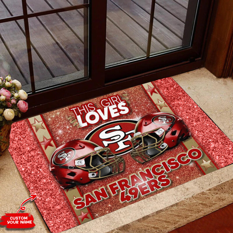 Sportswearmerch San Francisco 49ers NFL Personalized Doormat For Fan - Sportswearmerch