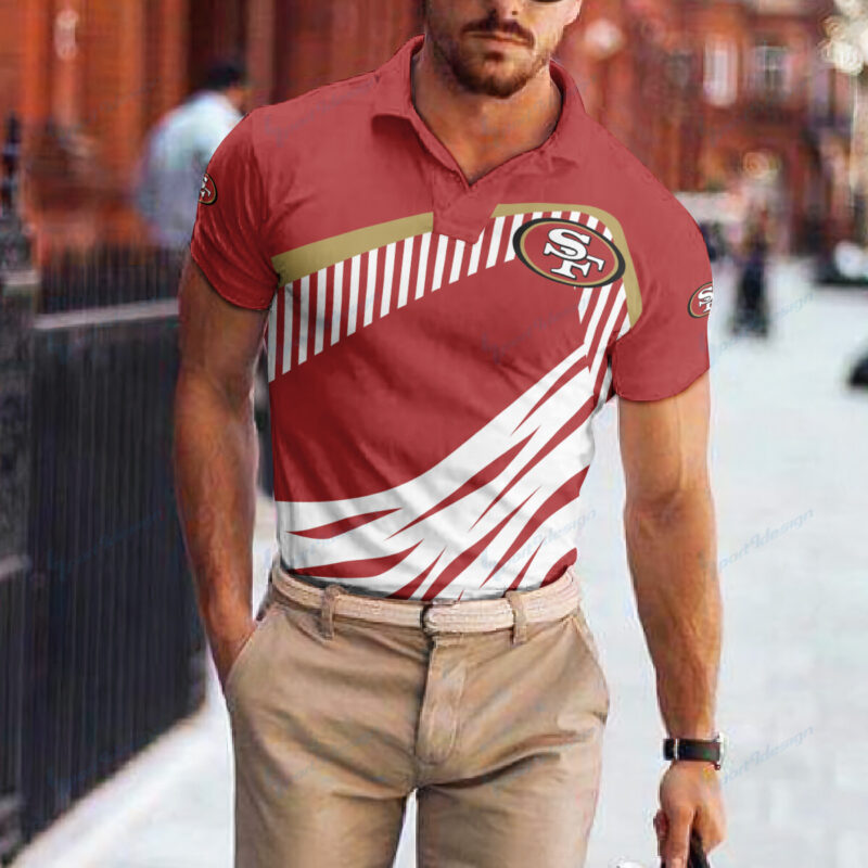 Sportswearmerch San Francisco 49ers NFL Polo T-Shirt For Fan - Sportswearmerch