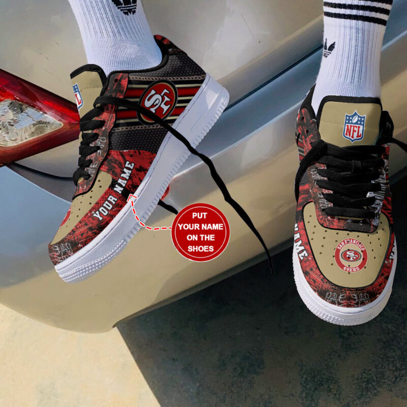 Sportswearmerch San Francisco 49ers NFL Personalized AF1 Shoes For Fan - Sportswearmerch