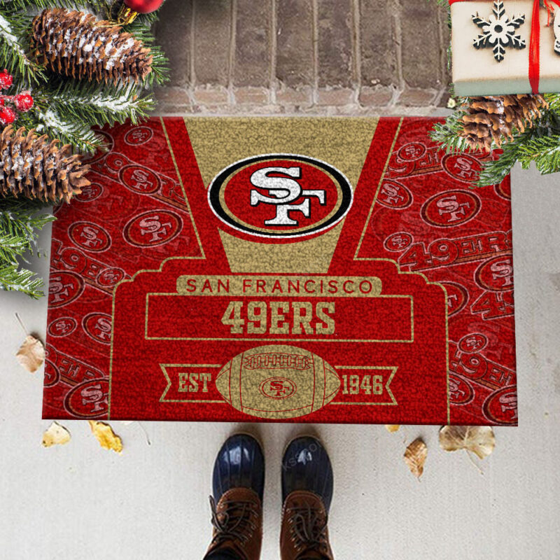 Sportswearmerch San Francisco 49ers NFL Doormat For Fan - Sportswearmerch