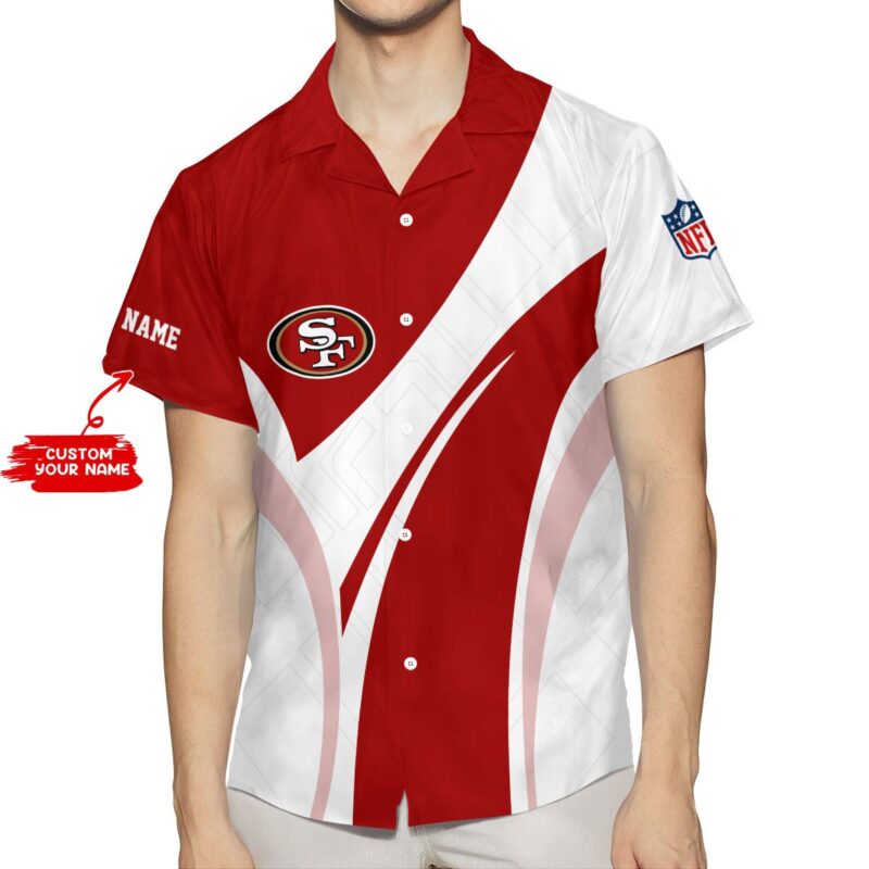 Sportswearmerch San Francisco 49ers NFL Personalized Button Shirt For Fan - Sportswearmerch