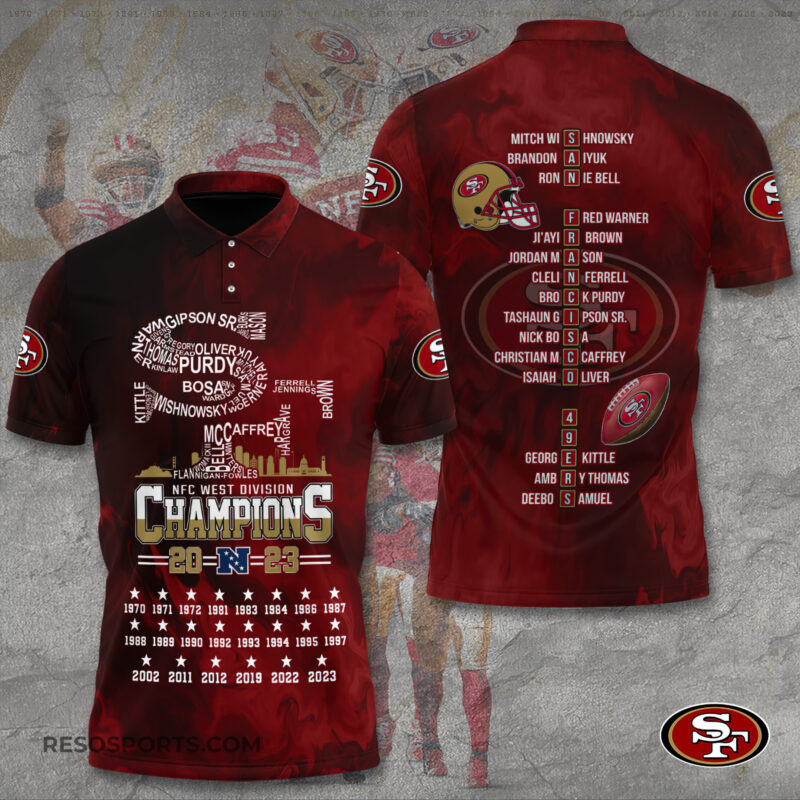 Sportswearmerch San Francisco 49ers NFL Polo Shirt For Fans - Sportswearmerch