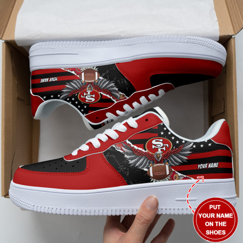 Sportswearmerch San Francisco 49ers NFL Personalized AF1 Shoes For Fan - Sportswearmerch
