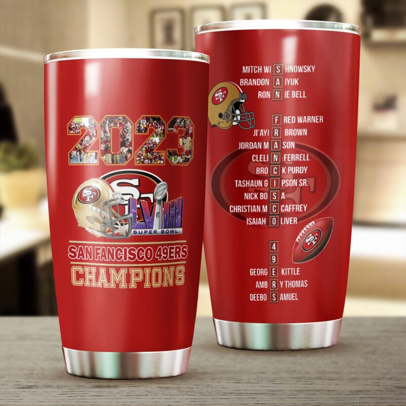 SF 49Ers Superbowl Champions Tumbler Gifts For Fans - Sportswearmerch