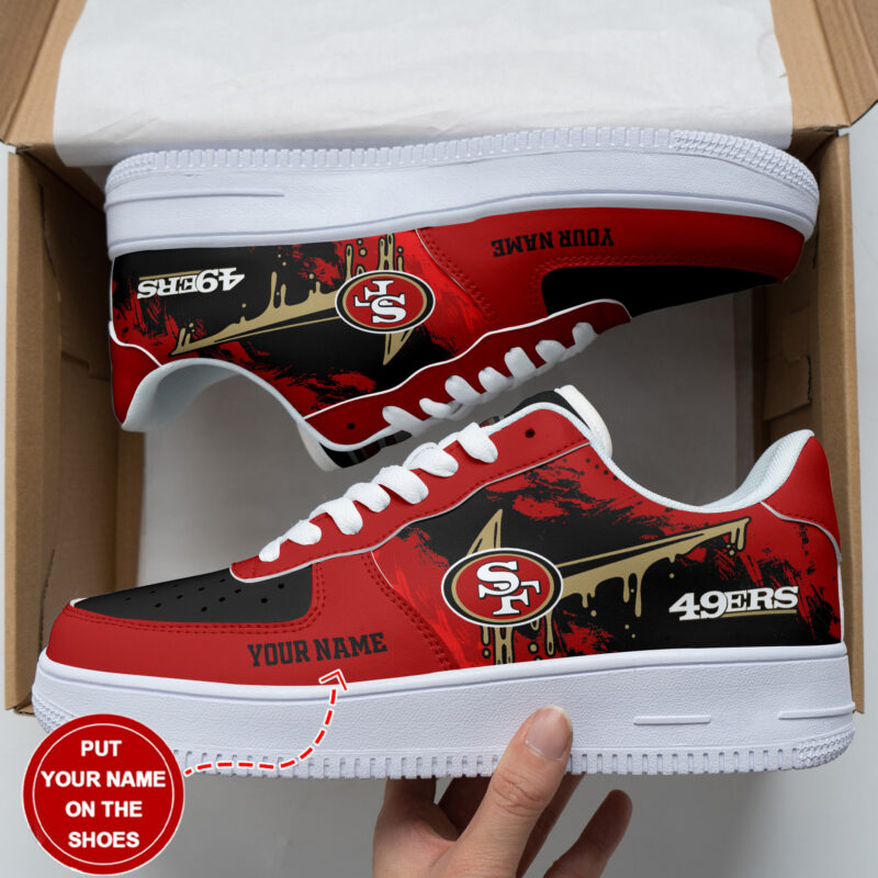 Sportswearmerch San Francisco 49ers NFL Personalized AF1 Shoes For Fan - Sportswearmerch