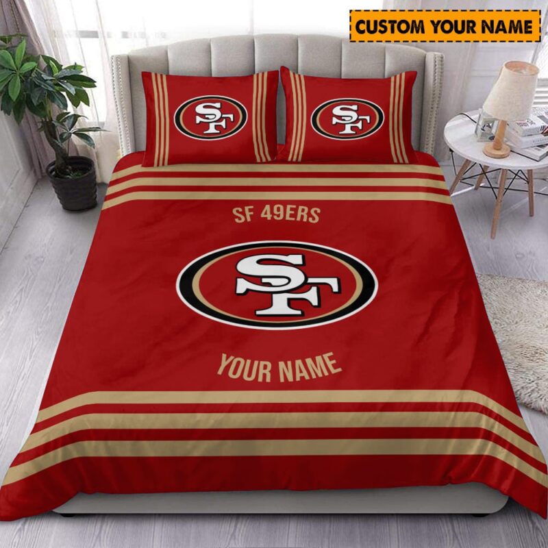 Sportswearmerch San Francisco 49ers New Pesonalized Bedding set for fan - Sportswearmerch
