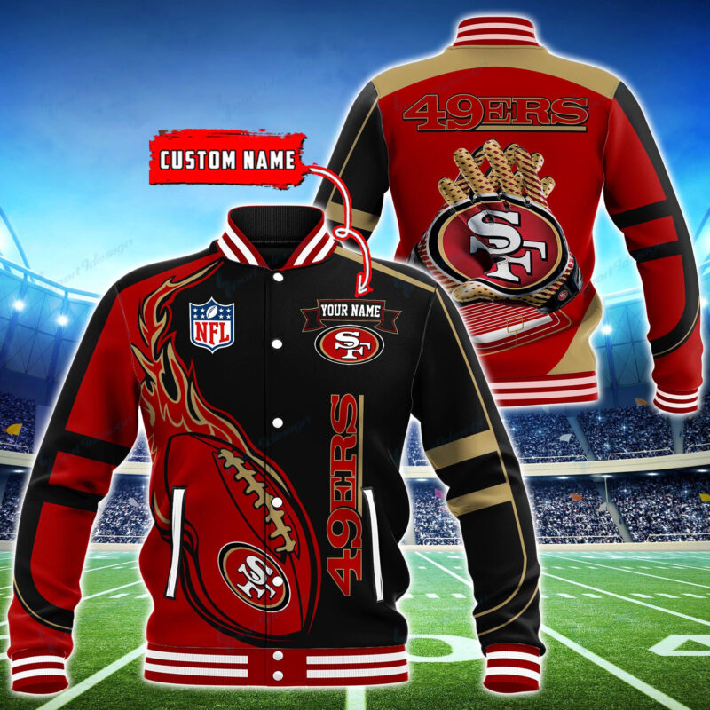Sportswearmerch San Francisco 49ers NFL Personalized Baseball Jacket For Fan - Sportswearmerch
