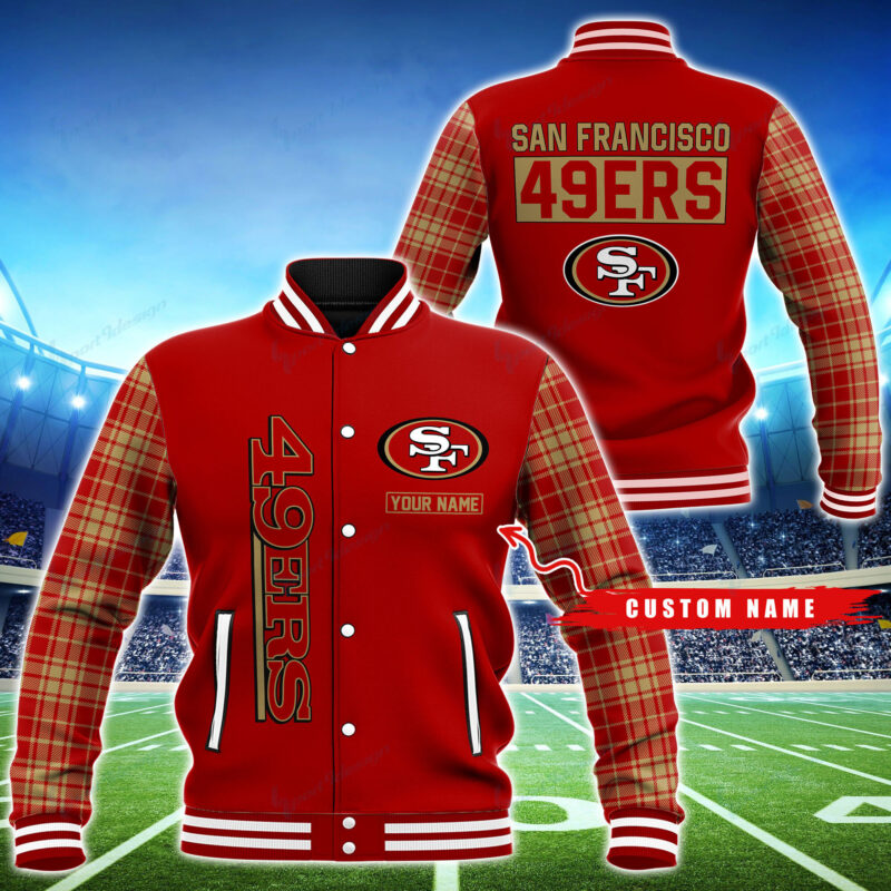 Sportswearmerch San Francisco 49ers NFL Personalized Baseball Jacket For Fan - Sportswearmerch