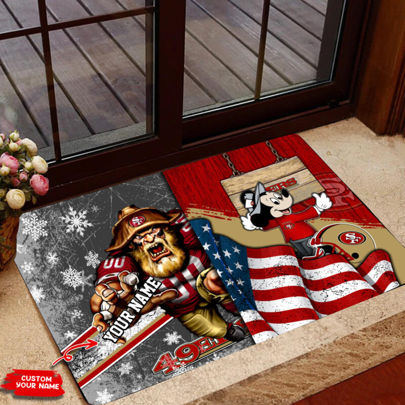 Sportswearmerch San Francisco 49ers NFL Personalized Doormat For Fan - Sportswearmerch