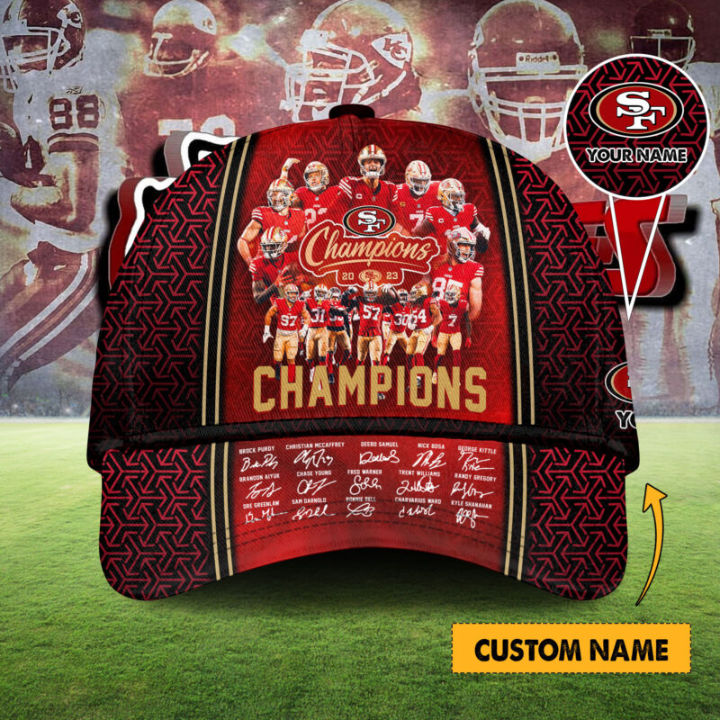 SF 49Ers Personalized Cap Superbowl Champions 2024 Gifts For Fans - Sportswearmerch