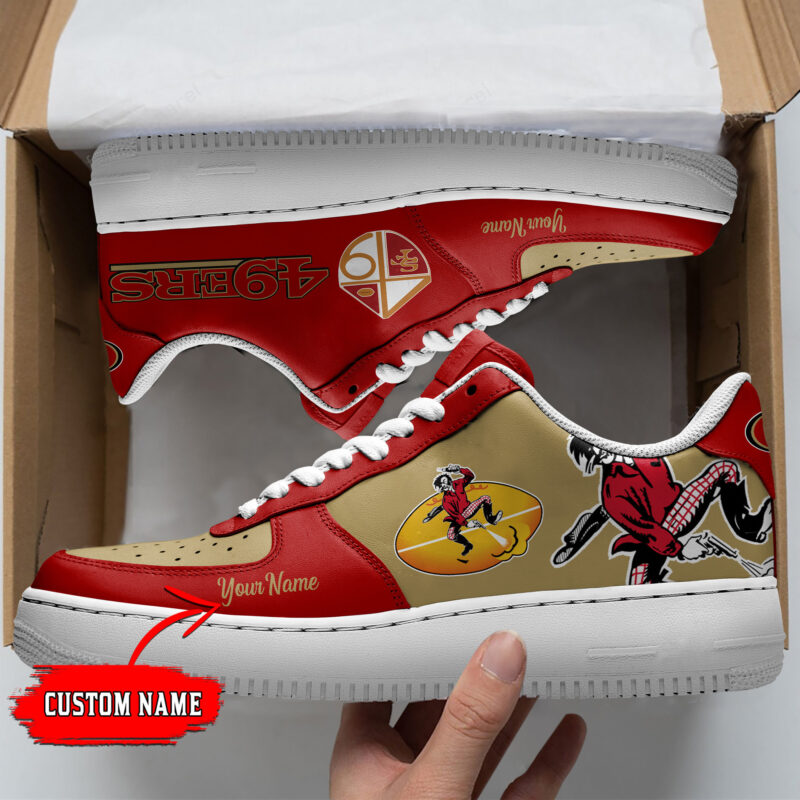 Sportswearmerch San Francisco 49ers NFL Personalized AF1 Shoes For Fan - Sportswearmerch