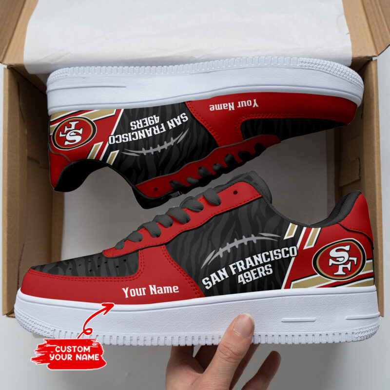 Sportswearmerch San Francisco 49ers NFL Personalized AF1 Shoes For Fan - Sportswearmerch