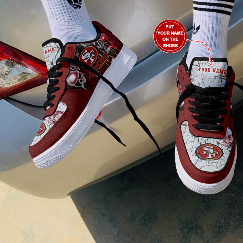 Sportswearmerch San Francisco 49ers NFL Personalized AF1 Shoes For Fan - Sportswearmerch