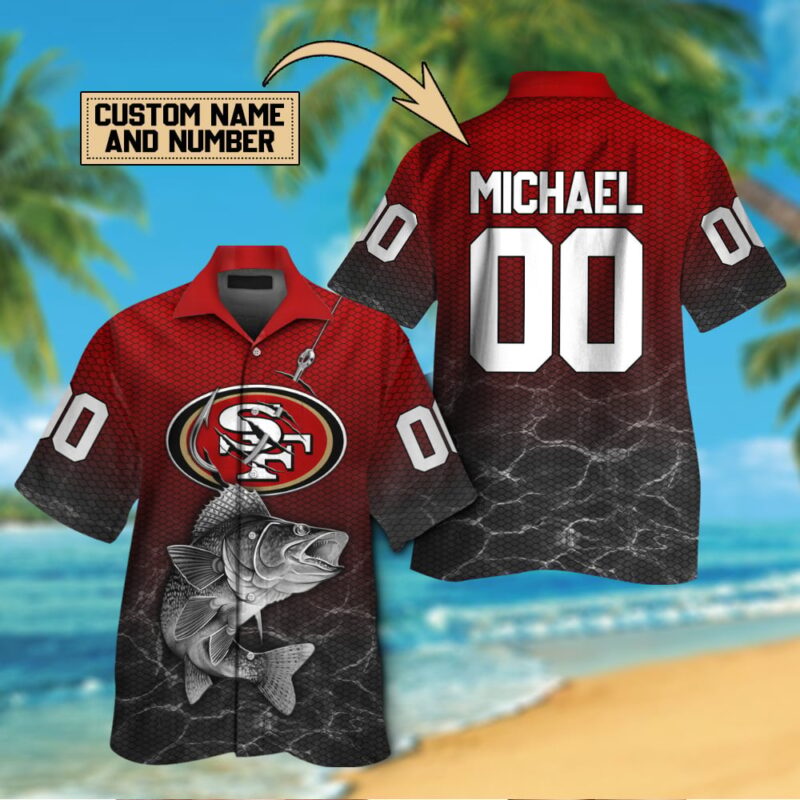 Sportswearmerch San Francisco 49ers NFL Personalized Button Shirt For Fan - Sportswearmerch
