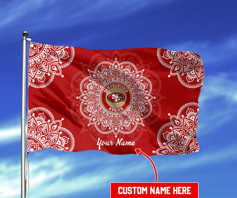 Sportswearmerch San Francisco 49ers NFL Personalized Flag For Fan - Sportswearmerch