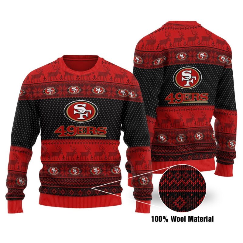 Sportswearmerch San Francisco 49ers NFL Ugly Sweater For Fan - Sportswearmerch