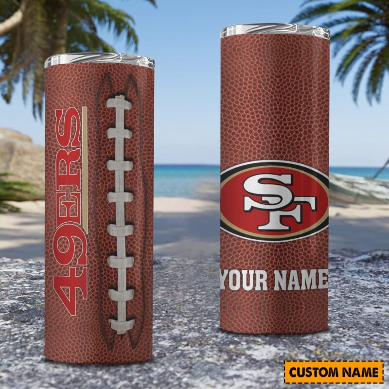 Sportswearmerch San Francisco 49ers New Personalized Skinny Tumbler 20OZ For Fan - Sportswearmerch