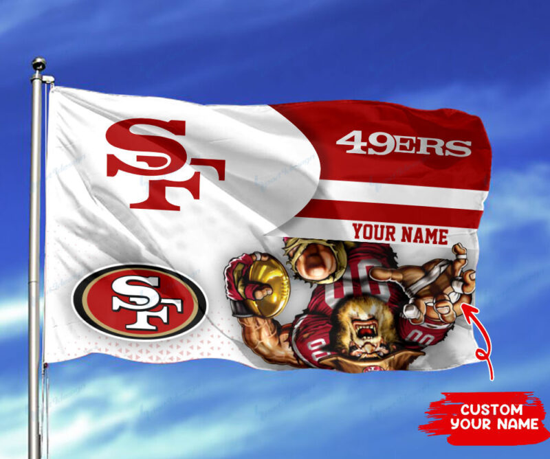 Sportswearmerch San Francisco 49ers NFL Personalized Flag For Fan - Sportswearmerch