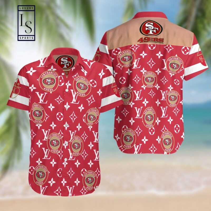 Sportswearmerch San Francisco 49ers NFL Louis Vuitton Hawaiian Shirt - Sportswearmerch