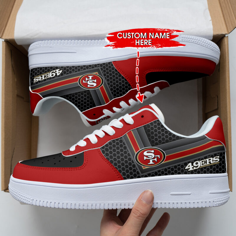 Sportswearmerch San Francisco 49ers NFL Personalized AF1 Shoes For Fan - Sportswearmerch
