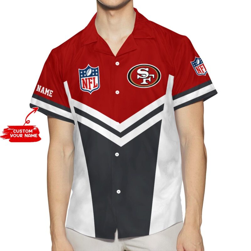 Sportswearmerch San Francisco 49ers NFL Personalized Button Shirt For Fan - Sportswearmerch