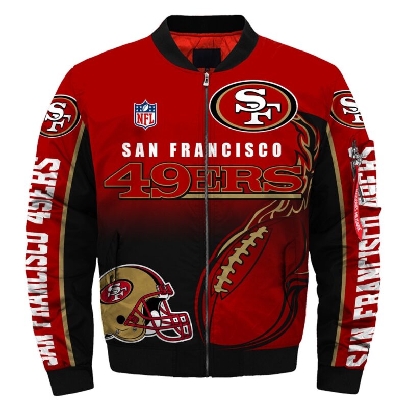 San Francisco 49ers Bomber Jacket Fashion Winter Coat For Awesome Fans
