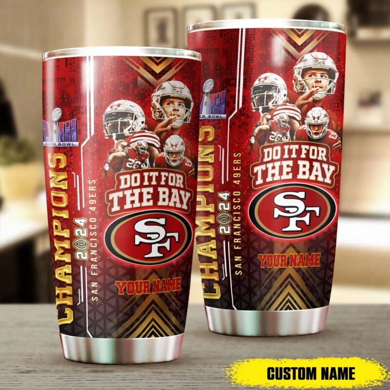 SF 49Ers Superbowl Champions 2024 Tumbler Gifts For Fans - Sportswearmerch