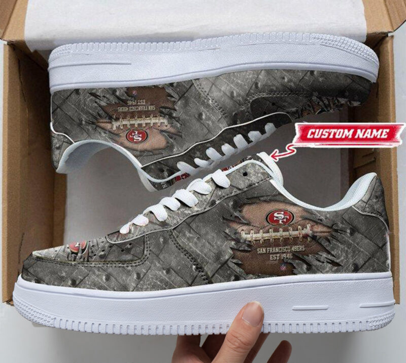 Sportswearmerch San Francisco 49ers NFL Personalized AF1 Shoes For Fan - Sportswearmerch