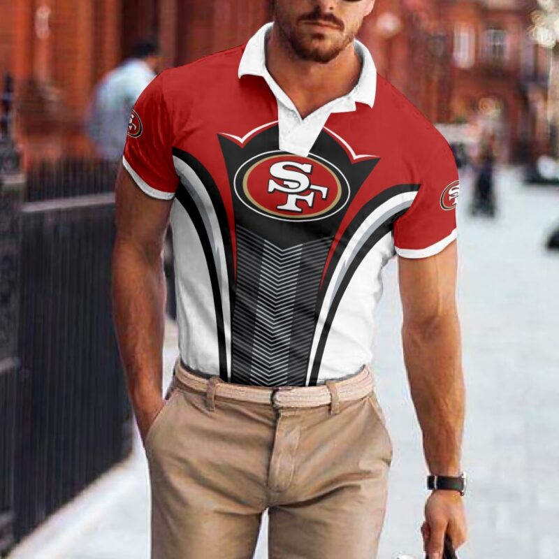 Sportswearmerch San Francisco 49ers NFL Polo T-Shirt For Fan - Sportswearmerch