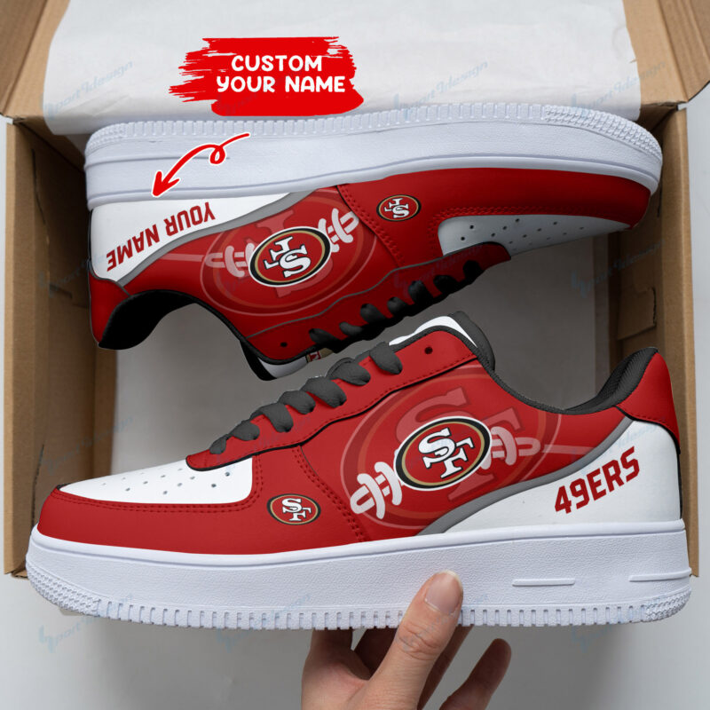 Sportswearmerch San Francisco 49ers NFL Personalized AF1 Shoes For Fan - Sportswearmerch