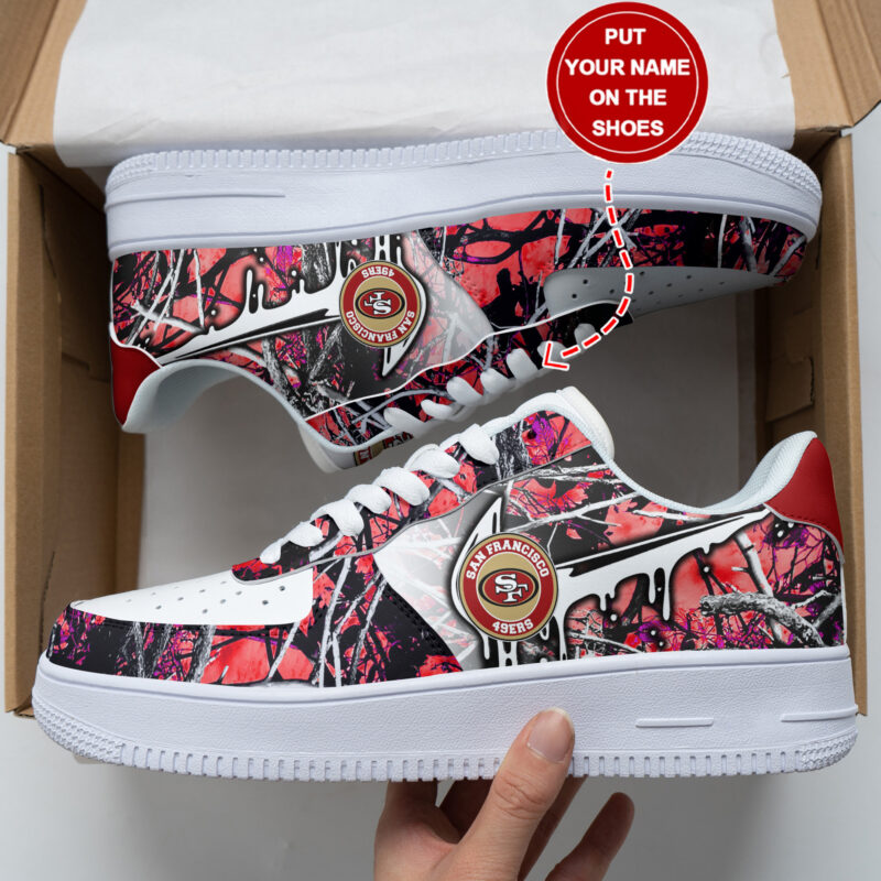Sportswearmerch San Francisco 49ers NFL Personalized AF1 Shoes For Fan - Sportswearmerch