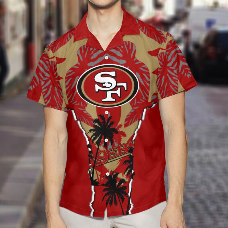 Sportswearmerch San Francisco 49ers NFL Summer Hawaiian Shirt For Fan - Sportswearmerch