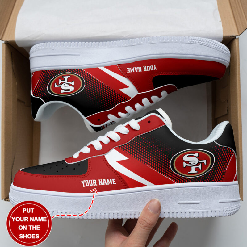 Sportswearmerch San Francisco 49ers NFL Personalized AF1 Shoes For Fan - Sportswearmerch