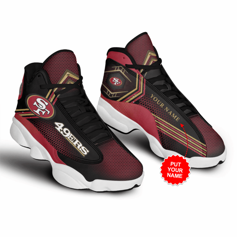NFL San Francisco 49ers Air Jordan 13 Shoes Personalized - RBJD13182